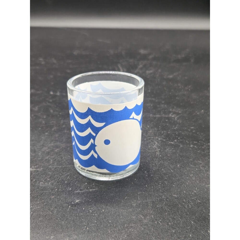 Larue Whale Blue White Votive Candle Holder